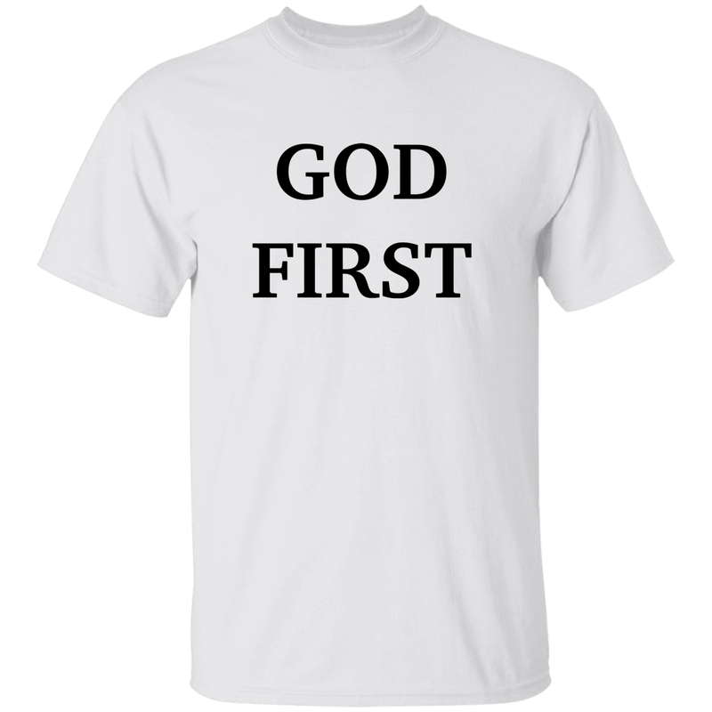 "GOD FIRST" White T-Shirt