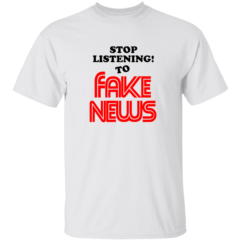 FAKE NEWS T SHIRT STOP LISTENING TO FAKE NEWS SHIRT CNN FAKE NEWS SHIRT