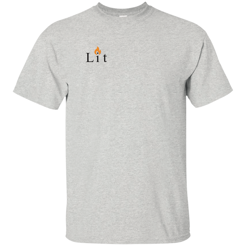 Custom Made "Lit" T-Shirt (Black Text)