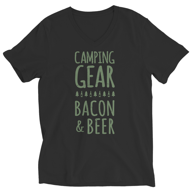Camping Gear Bacon And Beer T-Shirt